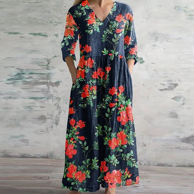 Kristen™ | Chic Vintage-Inspired Maxi Dress