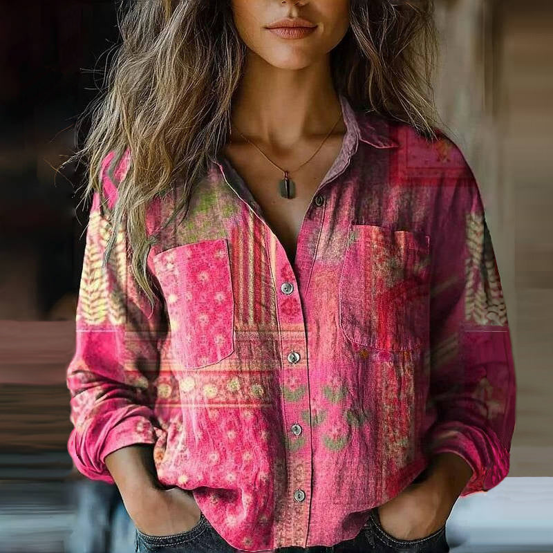 Rebecca™ | Vintage Bohemian Pattern Blouse