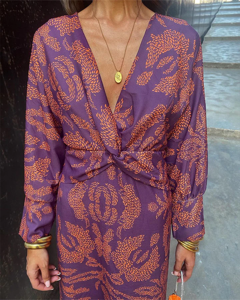 Julie™ | Women's Maxi Dress with Long Sleeves