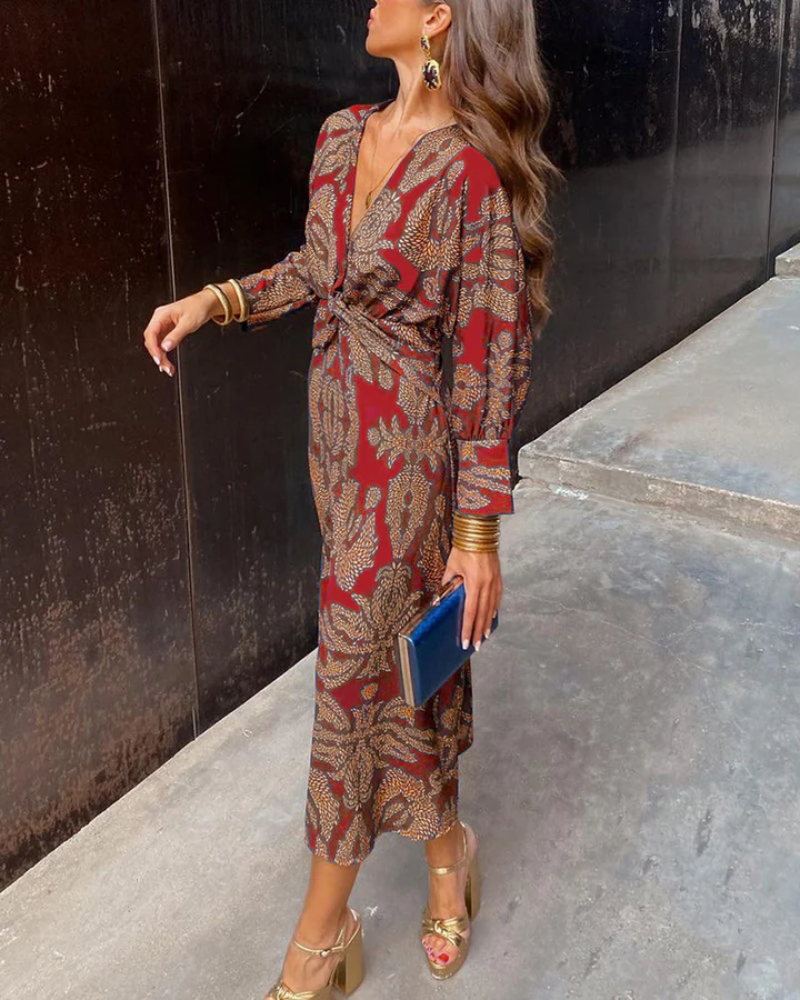 Julie™ | Women's Maxi Dress with Long Sleeves