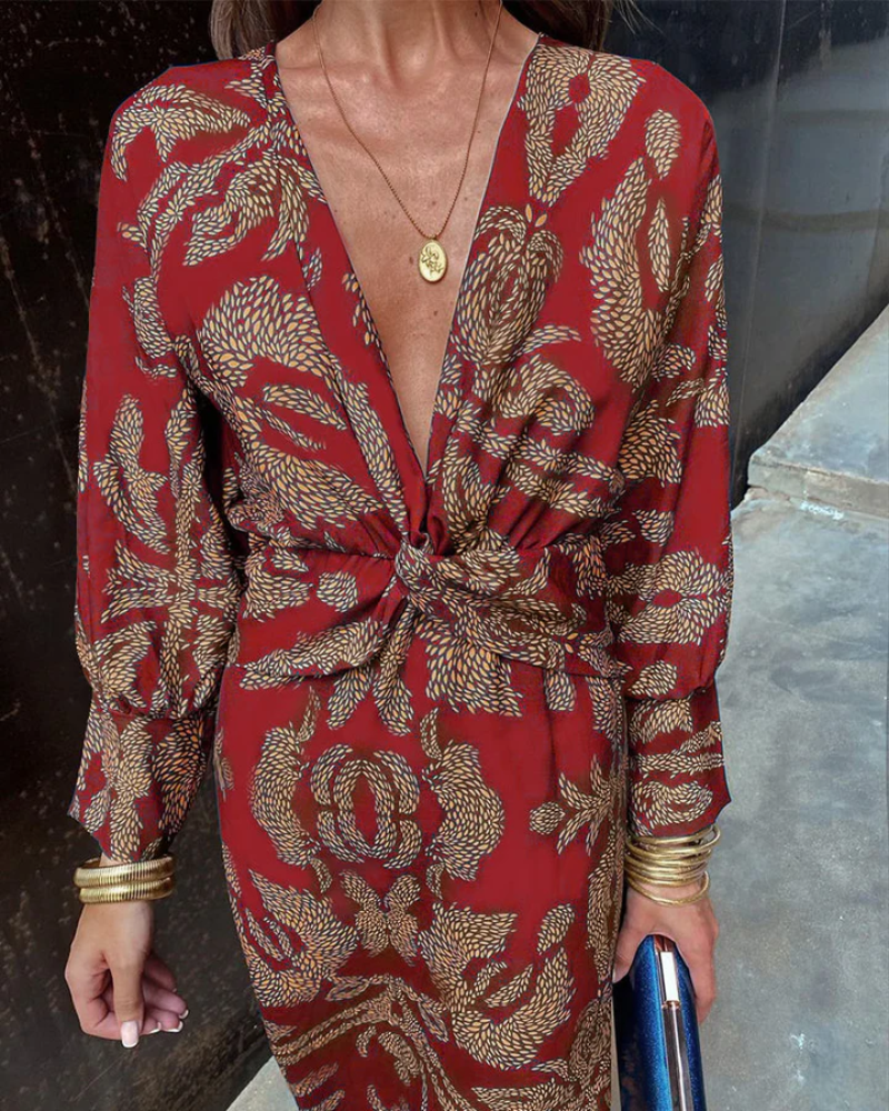Julie™ | Women's Maxi Dress with Long Sleeves