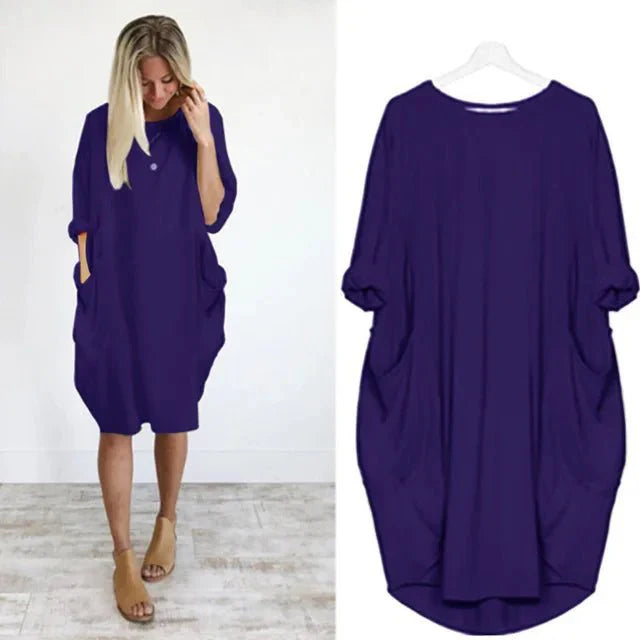 Gina™ | Chic Pocket Dress