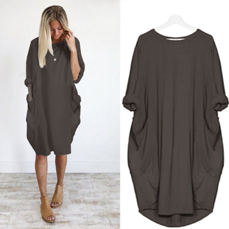 Gina™ | Chic Pocket Dress