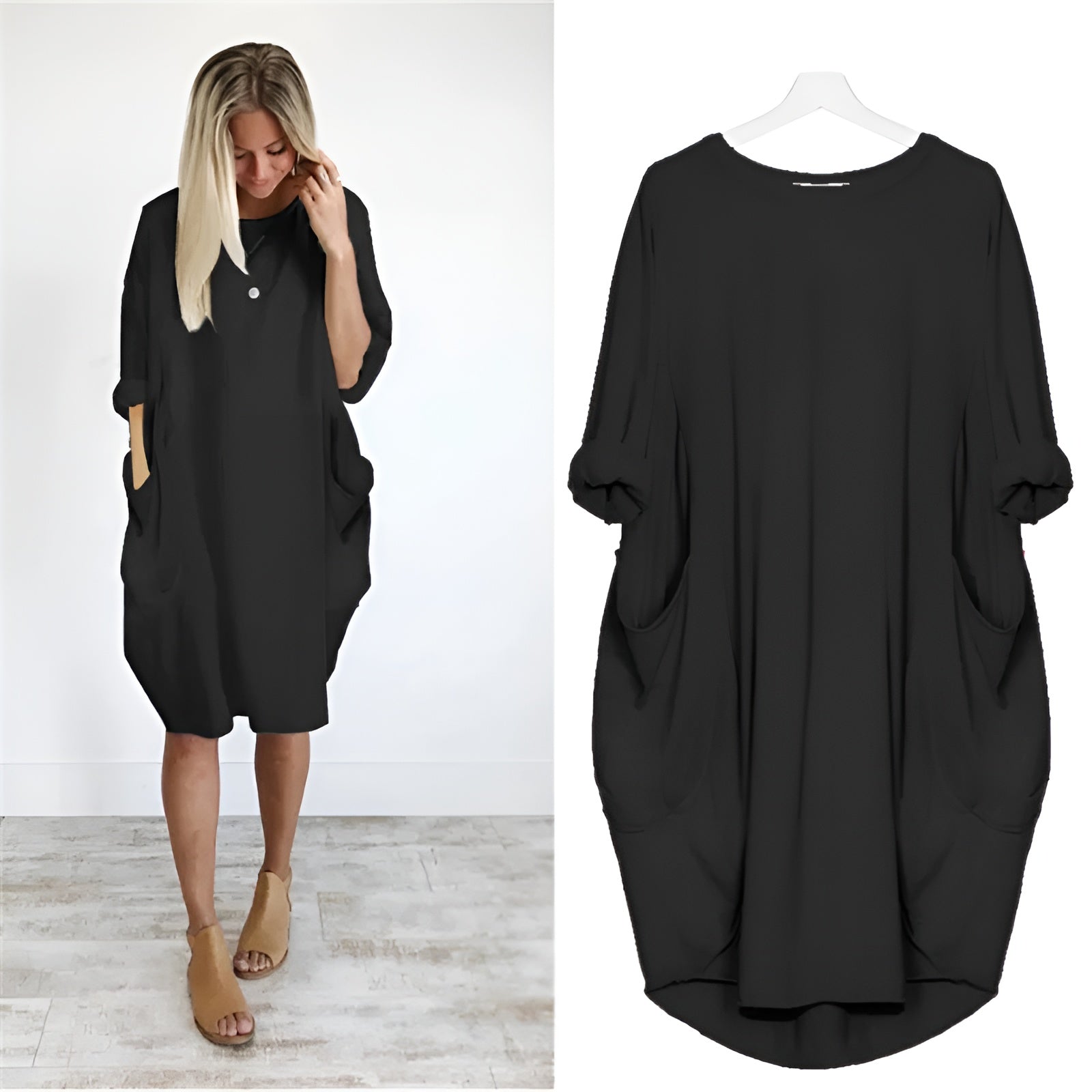 Gina™ | Chic Pocket Dress
