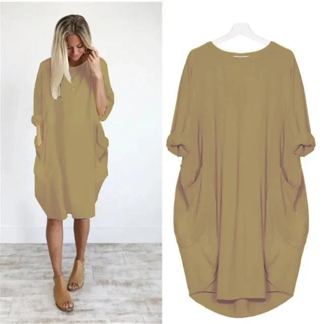 Gina™ | Chic Pocket Dress