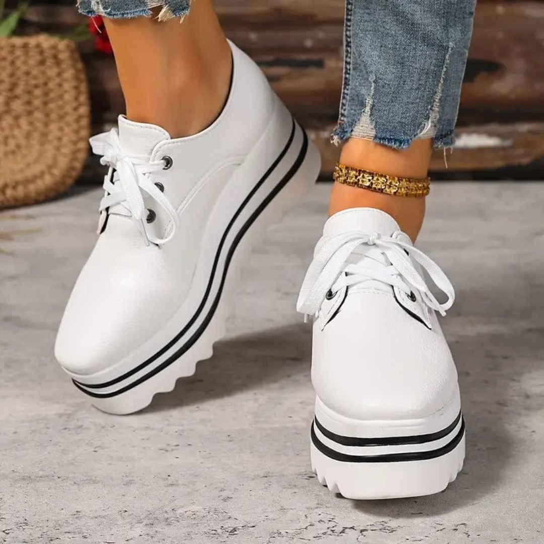 Delphine | Women's Lace-Up Platform Sneakers