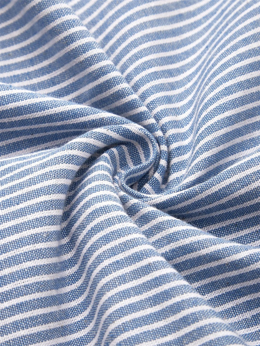 Kay™ | Button-Down Striped Midi Dress