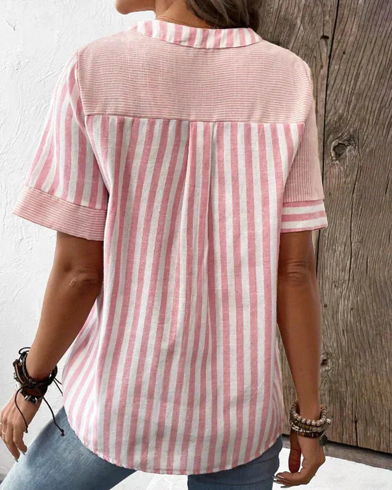 Monroe™ | Cozy Striped Top