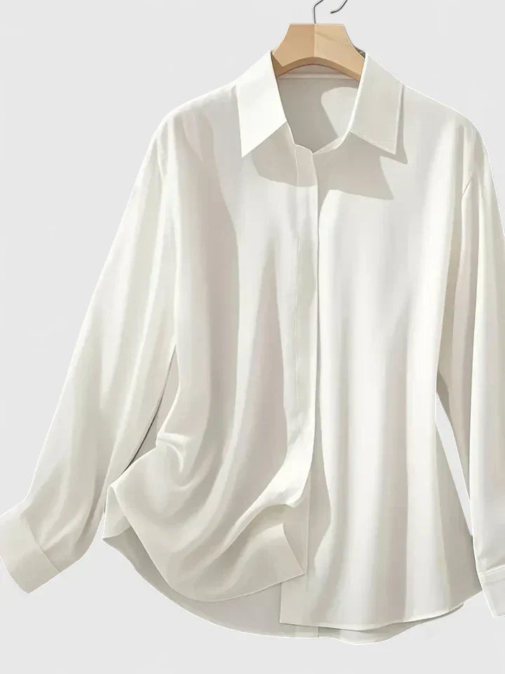 Reese | Women's Chic Button-Up Shirt with Hidden Placket
