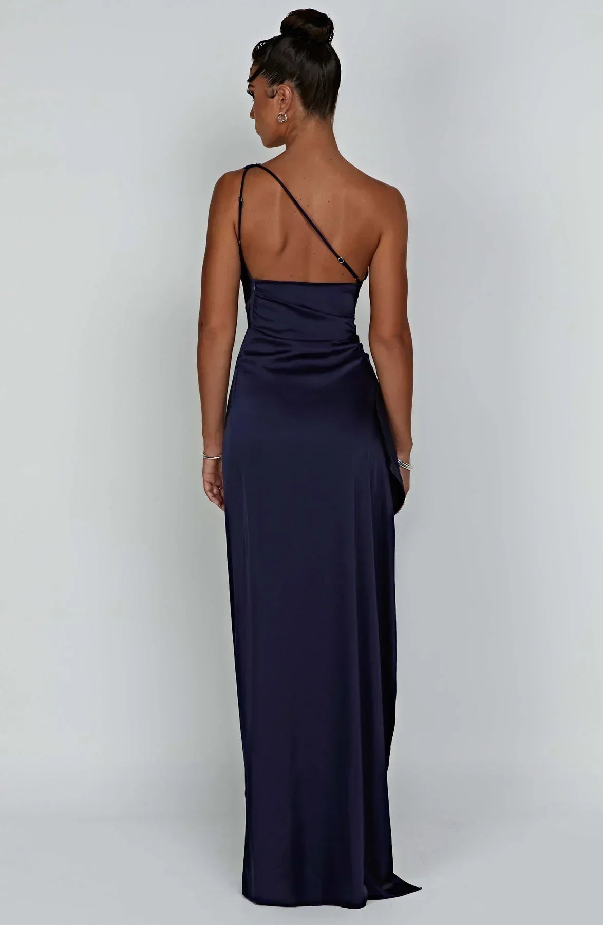 Fallon | Women's Ruched One-Shoulder Maxi Dress