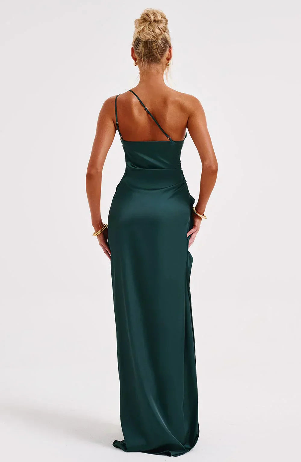 Fallon | Women's Ruched One-Shoulder Maxi Dress