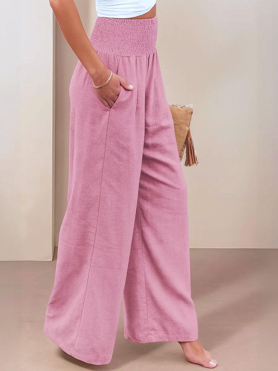 Dune | Women's High-Waisted Wide-Leg Pants with Smocked Waist