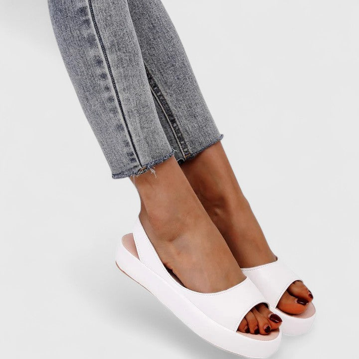 Sunny | Women's Slingback Wedge Sandals with Open Toe