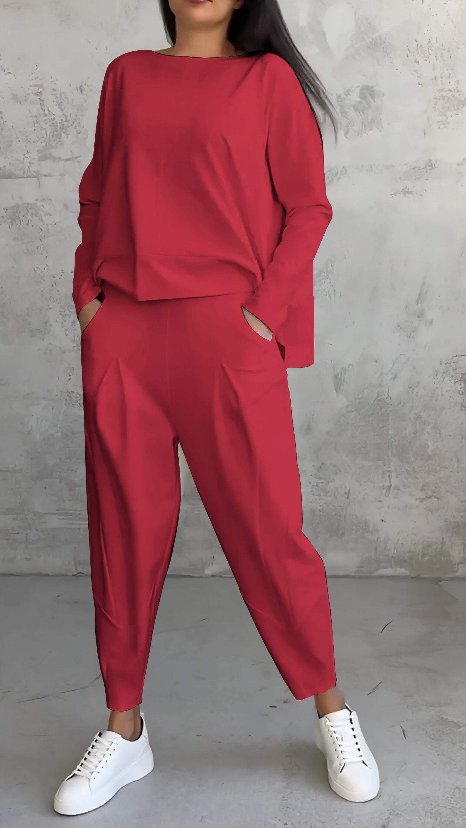Nora | Women's Long Sleeve Top and Pants 2-Piece Lounge Set