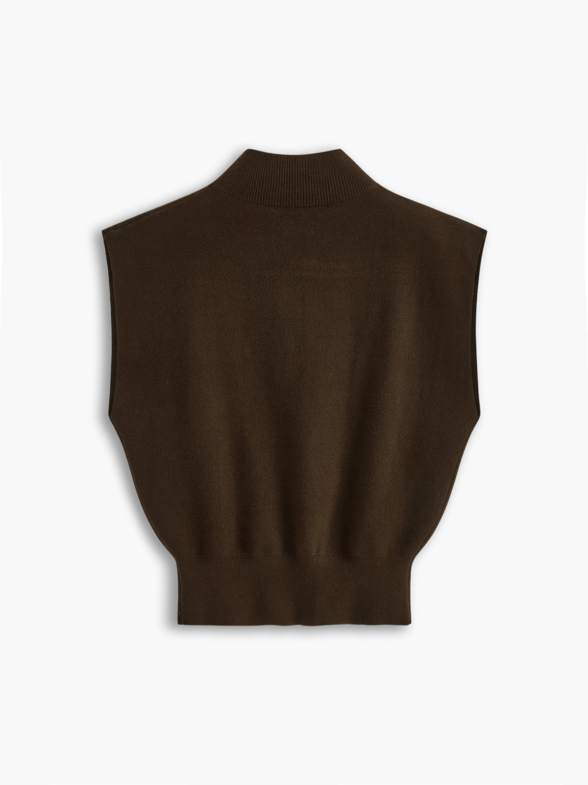 Noira | Women's Sleeveless Mock Neck Top with Padded Shoulders