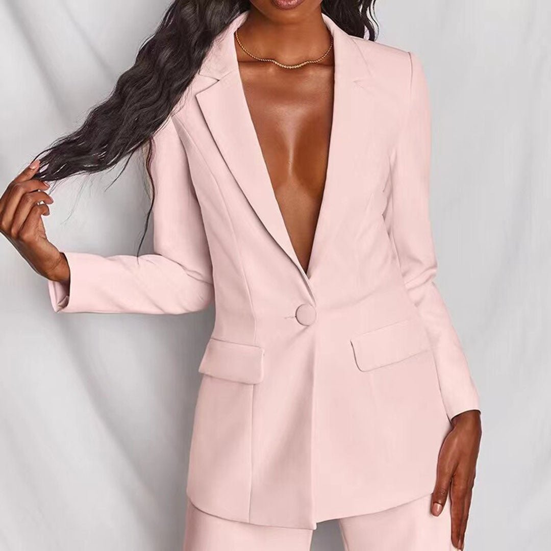 Leotine™ | Stylish Blazer and Trousers Ensemble