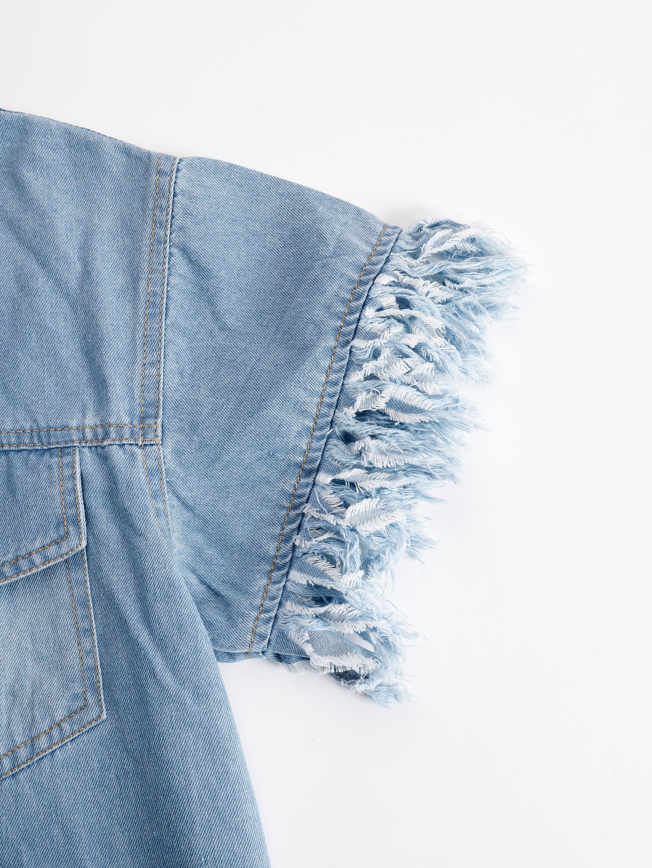 Marisol | Women's Fringed Collared Mini Dress
