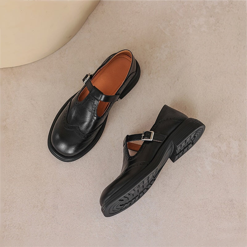 Nina™ | Chic Vegan Leather Mary Jane Sandals