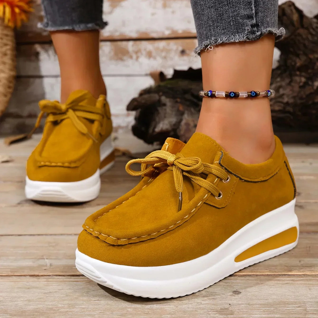 Nadia | Women's Lace-Up Platform Sneakers