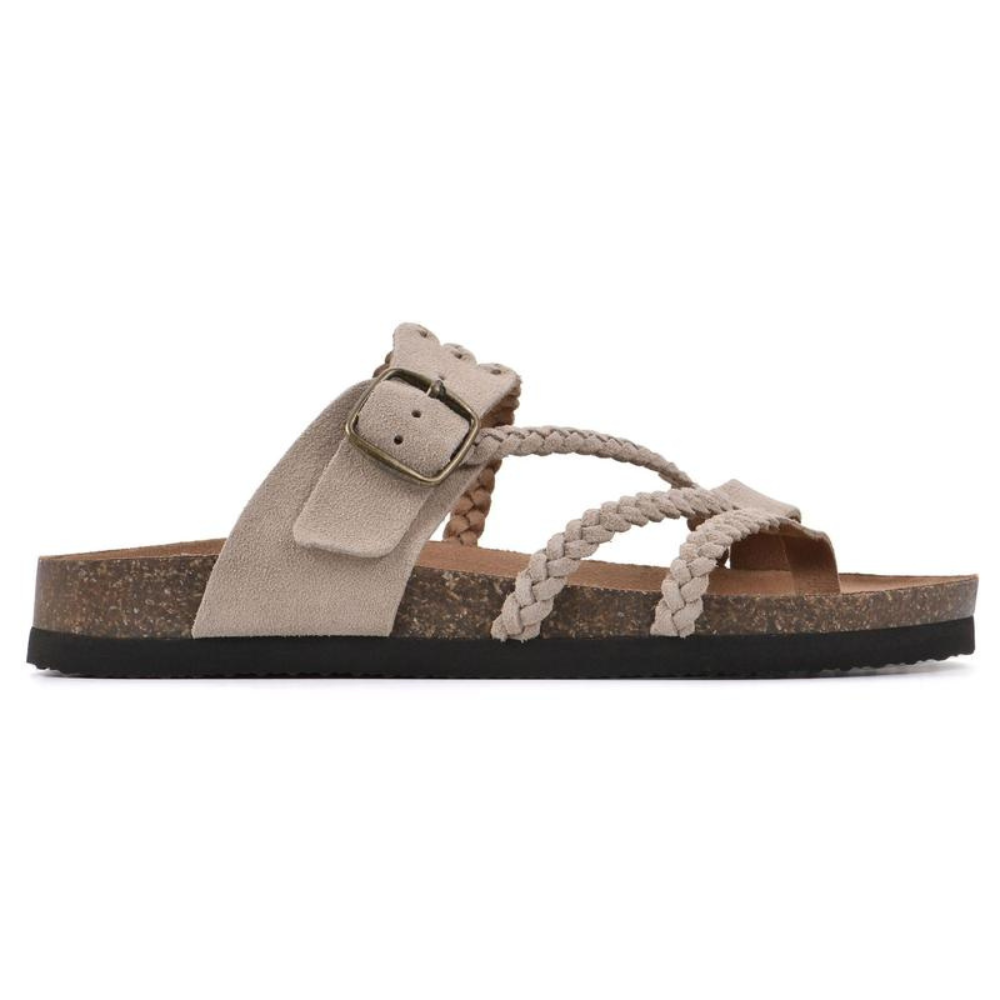 Octavia | Women's Braided Sandals with Buckle Detail