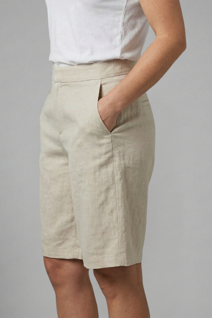 Octavia | Women's Knee-Length High-Waisted Shorts