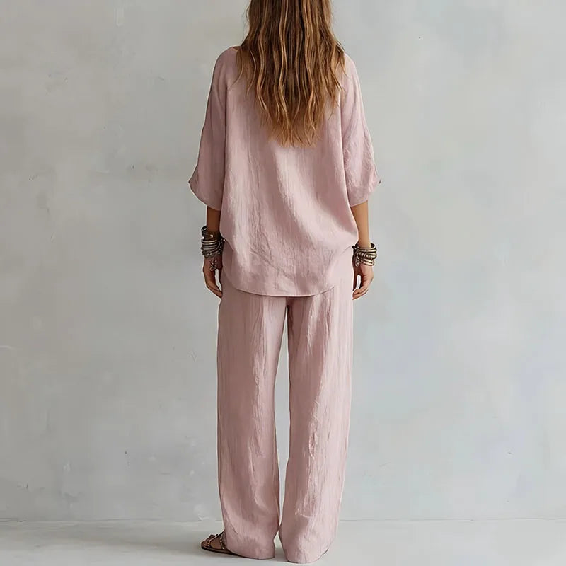 Octavia | Women's Off-Shoulder Wide-Leg Coordinated Set