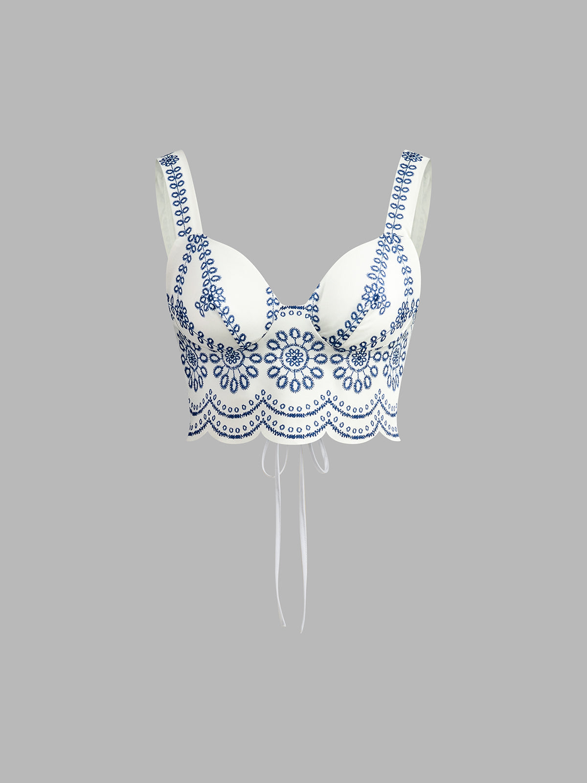 Santorini | Women's Embroidered Crop Top and Maxi Skirt Coordinated Set