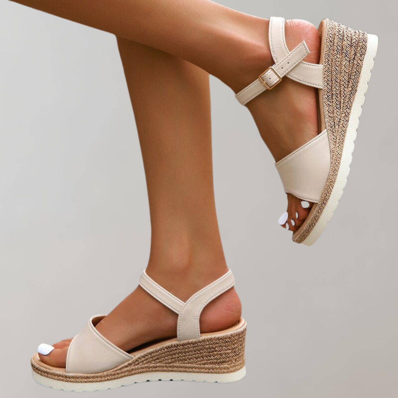 Roxanne | Women's Ankle Strap Wedge Platform Sandals