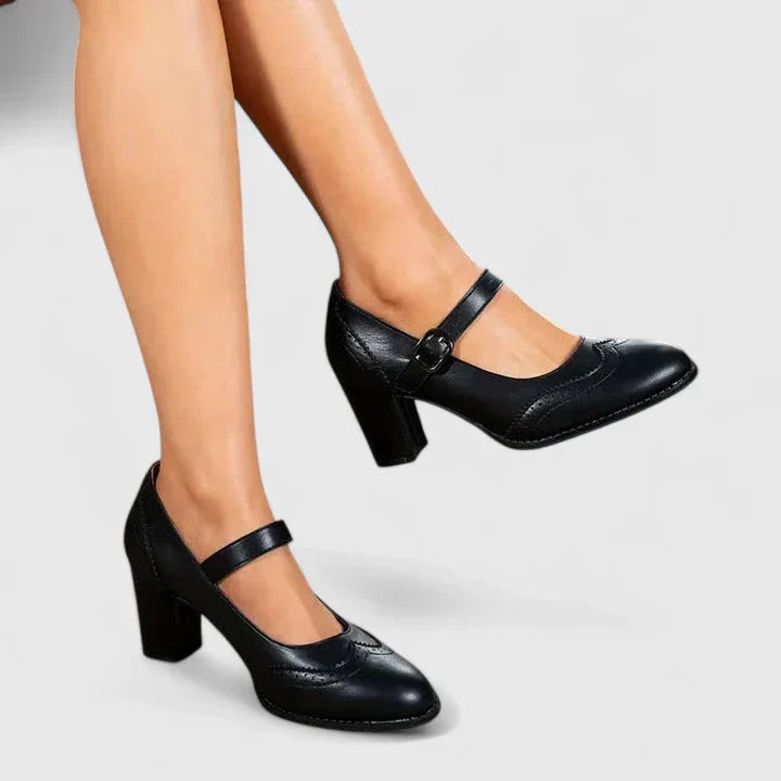 Scarlet | Women's Mary Jane Shoes with Block Heel