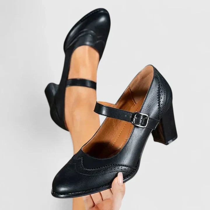 Scarlet | Women's Mary Jane Shoes with Block Heel