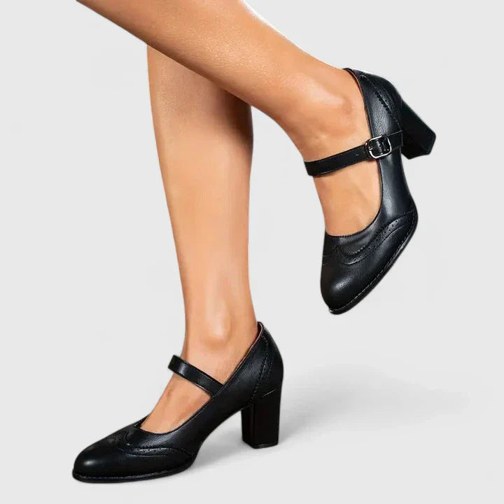 Scarlet | Women's Mary Jane Shoes with Block Heel