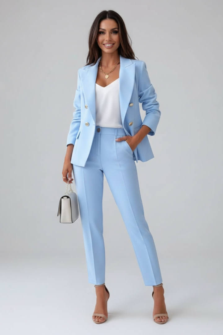 Scarlett | Women's Double-Breasted Blazer and Trousers Set