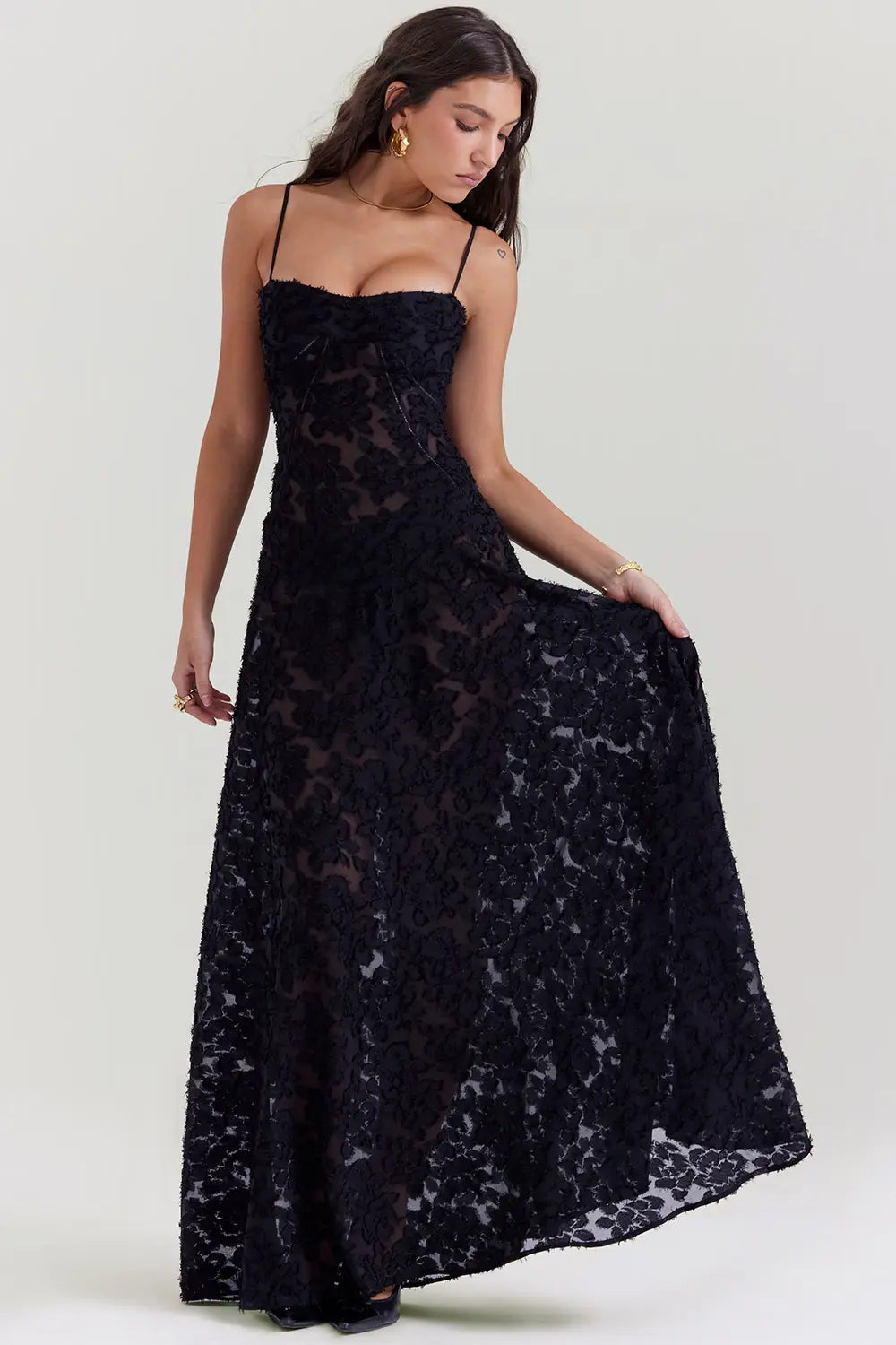 Gretchen™ | Adjustable Strapped Open Back Long Summer Dress