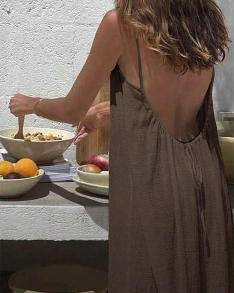 Sloane | Women's Sleeveless Maxi Cami Dress
