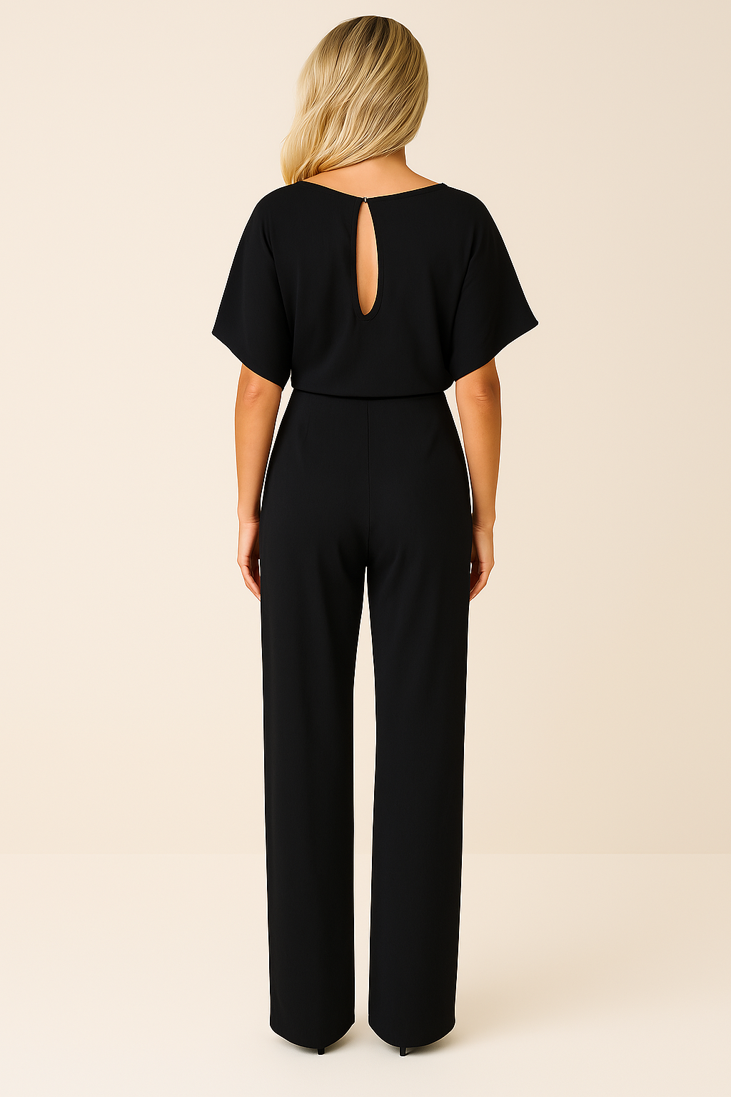 Thea | Women's Short Sleeve Wide Leg Jumpsuit
