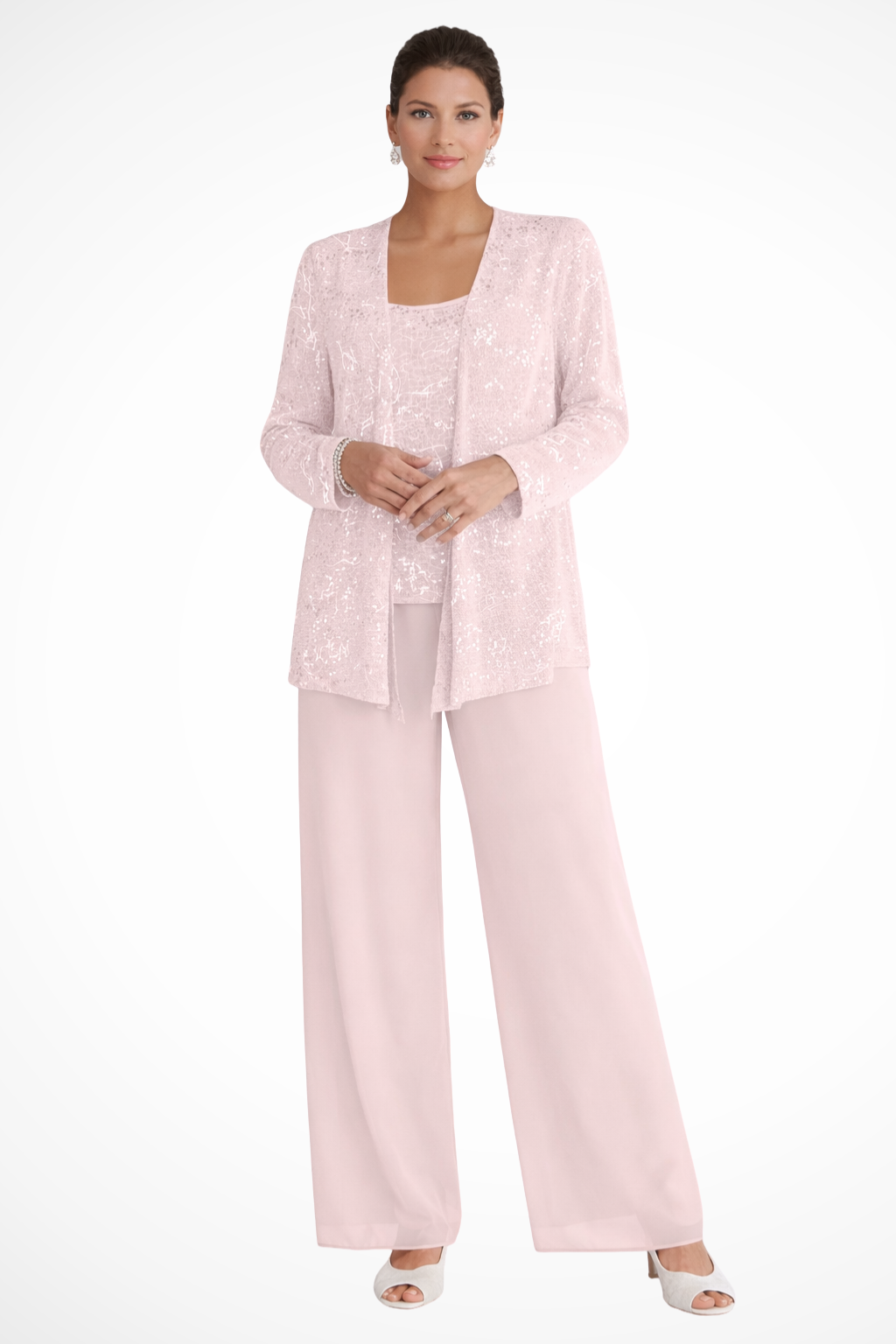 Veronica | Women's Three-Piece Wide-Leg Pant Suit with Jacket