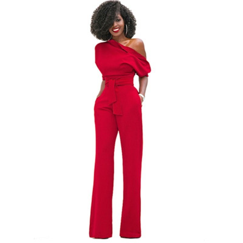 Zara | Women's Off-Shoulder Wide-Leg Jumpsuit